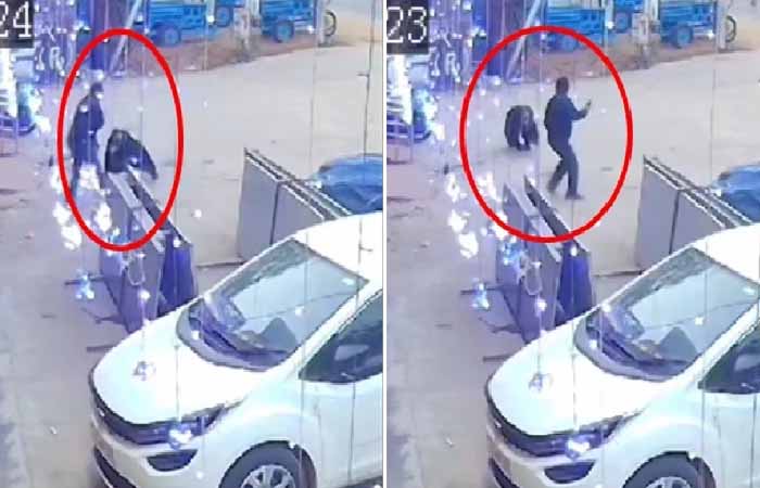 दिनदहाड़े बीच-बाजार में घुस आया भालू, युवक पर किया हमला Latest News in Kanker