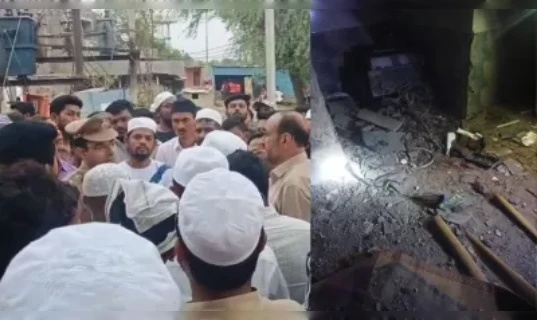 मस्जिद में जोरदार धमाका: अज्ञात सिरफिरे की करतूत, विस्फोट में कोई घायल नहीं, जांच में जुटी पुलिस