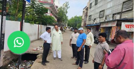 नगर निगम सभापति ने किया वार्ड 13 का निरीक्षण, नालों की सफाई और जनसुविधाओं के लिए दिए निर्देश
