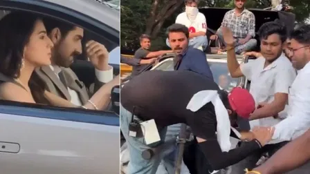 प्रयागराज में आयुष्मान और सारा की फिल्म की शूटिंग के दौरान बवाल, स्टाफ से हुई मारपीट