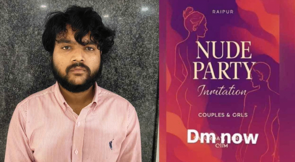 ‘न्यूड पार्टी’ केस में पुलिस की बड़ी कार्रवाई: प्रमोटर आदर्श अग्रवाल एमपी से गिरफ्तार