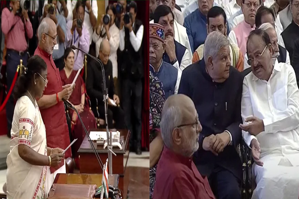 भारत के 15वें उपराष्ट्रपति बने सीपी राधाकृष्णन, राष्ट्रपति ने दिलाई शपथ, इस्तीफे के बाद पहली बार नजर आए जगदीप धनखड़ भारत के 15वें उपराष्ट्रपति बने सीपी राधाकृष्णन, राष्ट्रपति दिलाई शपथ